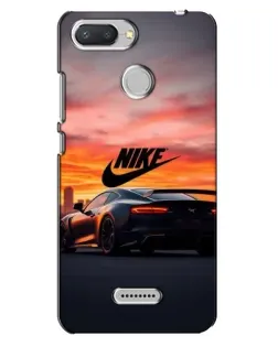 Чехол для Xiaomi Redmi 6 с картинкой «Nike и суперкар»