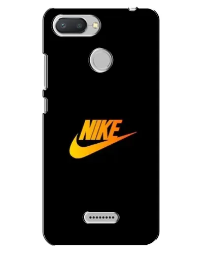 Чехол для Xiaomi Redmi 6 с картинкой «Золотой логотип Nike»