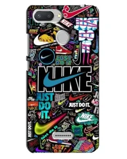 Чохол для Xiaomi Redmi 6 з картинкою «Яскравий колаж Nike»