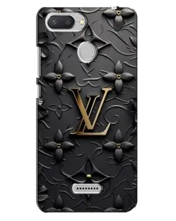 Чехол для Xiaomi Redmi 6 с картинкой «Кожаная текстура LV»