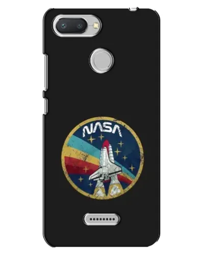 Чехол для Xiaomi Redmi 6 с картинкой «NASA — эмблема миссии»