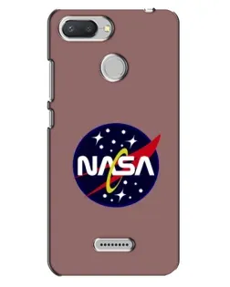 Чехол для Xiaomi Redmi 6 с картинкой «NASA — ретро космос»