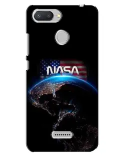 Чехол для Xiaomi Redmi 6 с картинкой «Земля из космоса NASA»