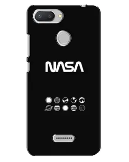 Чехол для Xiaomi Redmi 6 с картинкой «NASA — технический принт»