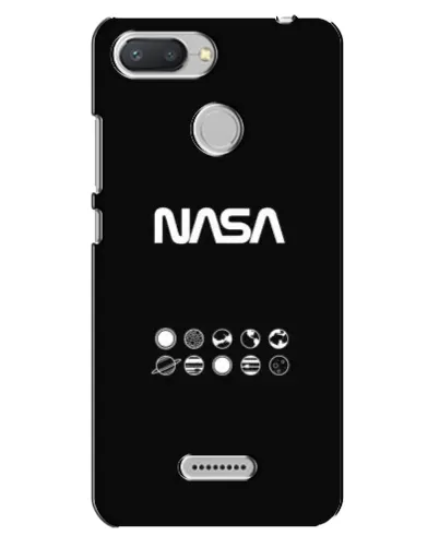 Чехол для Xiaomi Redmi 6 с картинкой «NASA — технический принт»