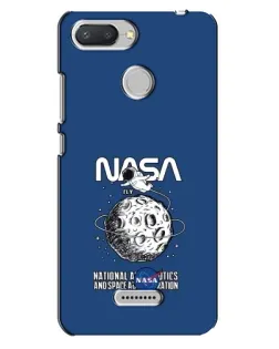 Чехол для Xiaomi Redmi 6 с картинкой «NASA — лунная миссия»