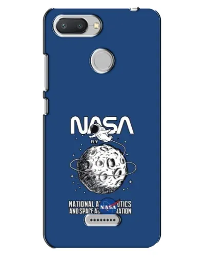 Чехол для Xiaomi Redmi 6 с картинкой «NASA — лунная миссия»