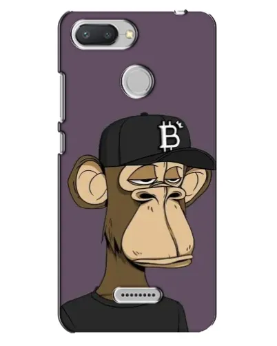 Чехол для Xiaomi Redmi 6 с картинкой «Bored Ape в кепке»