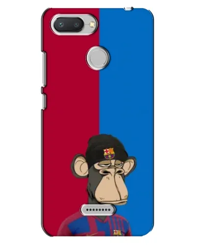 Чехол для Xiaomi Redmi 6 с картинкой «Bored Ape — фанат Барсы»