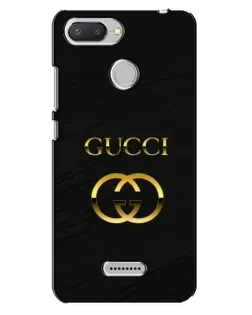 Чехол для Xiaomi Redmi 6 с картинкой «Золотой логотип Gucci»