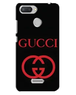 Чехол для Xiaomi Redmi 6 с картинкой «Gucci — красный логотип»