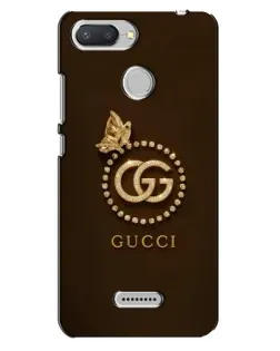 Чехол для Xiaomi Redmi 6 с картинкой «Gucci — золотая бабочка»