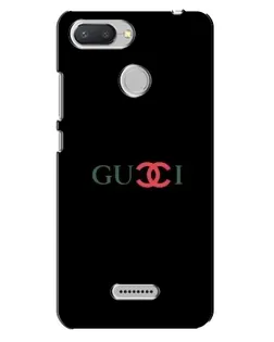 Чехол для Xiaomi Redmi 6 с картинкой «Gucci — красный градиент»