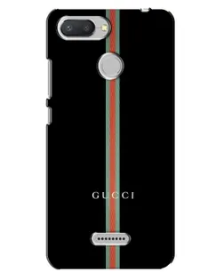 Чехол для Xiaomi Redmi 6 с картинкой «Gucci — строгая линия» Чехол для Xiaomi Redmi 6 с картинкой «Gucci — строгая линия»