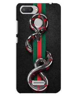 Чехол для Xiaomi Redmi 6 с картинкой «Gucci — змея на полосе» Чехол для Xiaomi Redmi 6 с картинкой «Gucci — змея на полосе»