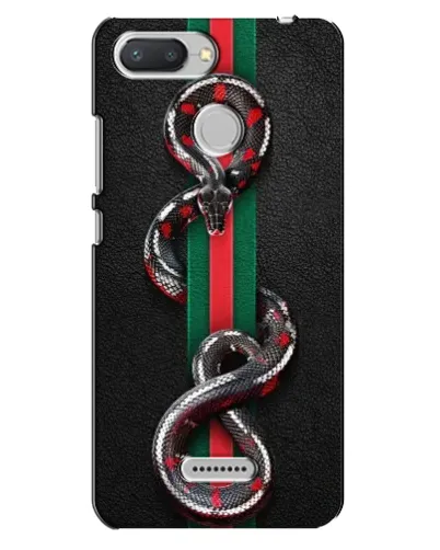 Чехол для Xiaomi Redmi 6 с картинкой «Gucci — змея на полосе» Чехол для Xiaomi Redmi 6 с картинкой «Gucci — змея на полосе»