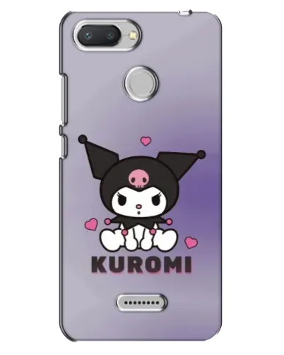 Чехол для Xiaomi Redmi 6 с картинкой «Kuromi — фиолетовый арт»