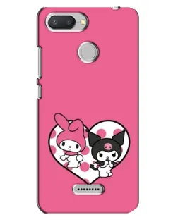 Чехол для Xiaomi Redmi 6 с картинкой «Kuromi и My Melody»