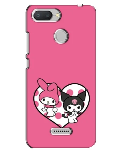 Чехол для Xiaomi Redmi 6 с картинкой «Kuromi и My Melody»