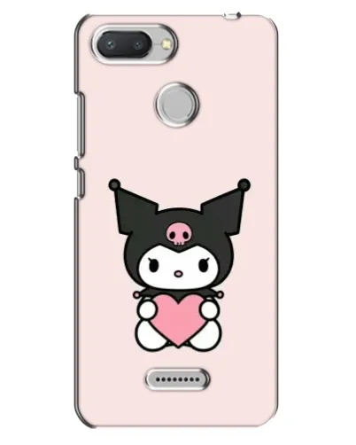 Чехол для Xiaomi Redmi 6 с картинкой «Kuromi и сердце»