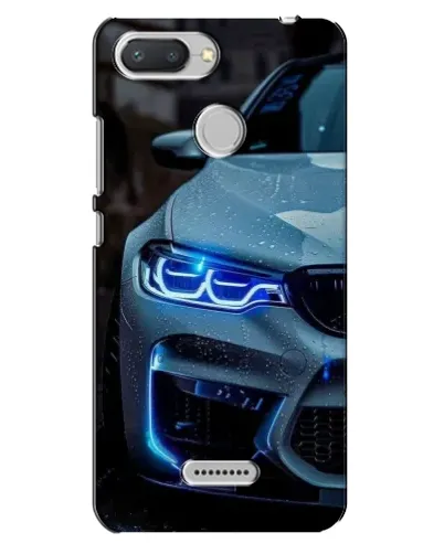 Чехол для Xiaomi Redmi 6 с картинкой «Взгляд BMW с синими фарами» Чехол для Xiaomi Redmi 6 с картинкой «Взгляд BMW с синими фарами»
