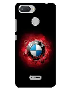 Чехол для Xiaomi Redmi 6 с картинкой «Логотип BMW — вспышка»