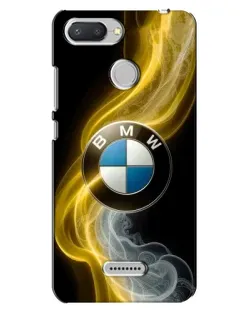 Чехол для Xiaomi Redmi 6 с картинкой «Золотистый дым BMW»
