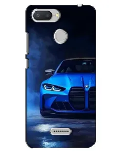 Чехол для Xiaomi Redmi 6 с картинкой «Голубая BMW M4»