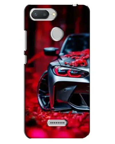 Чехол для Xiaomi Redmi 6 с картинкой «Спортивная BMW и цветы» Чехол для Xiaomi Redmi 6 с картинкой «Спортивная BMW и цветы»