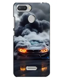 Чехол для Xiaomi Redmi 6 с картинкой «BMW в дыму»