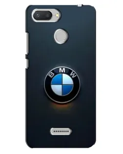 Чехол для Xiaomi Redmi 6 с картинкой «Логотип BMW — минимализм»