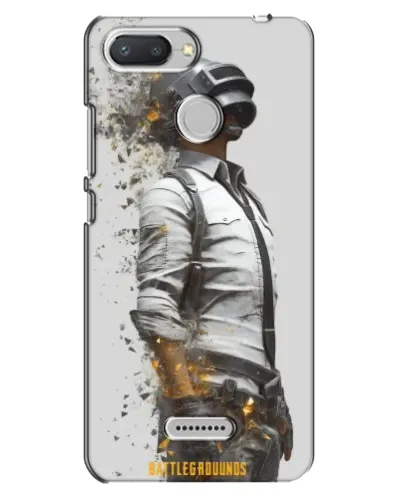 Чехол для Xiaomi Redmi 6 с картинкой «PUBG — боец в пыли»