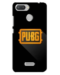 Чехол для Xiaomi Redmi 6 с картинкой «PUBG — рамка лого»