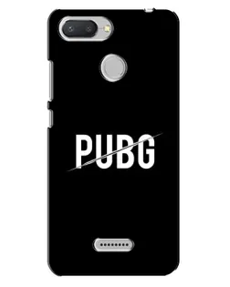 Чехол для Xiaomi Redmi 6 с картинкой «PUBG — белый логотип»