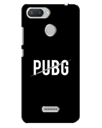 Чехол для Xiaomi Redmi 6 с картинкой «PUBG — белый логотип»