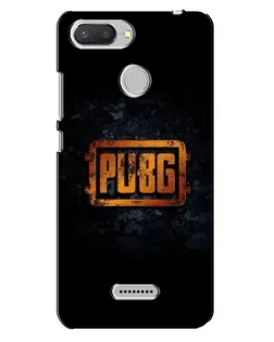 Чехол для Xiaomi Redmi 6 с картинкой «PUBG — золотой логотип»