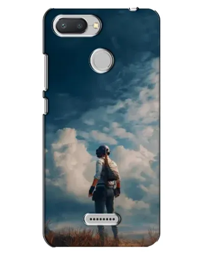 Чехол для Xiaomi Redmi 6 с картинкой «Герой PUBG на скале»
