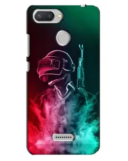 Чехол для Xiaomi Redmi 6 с картинкой «PUBG — огненный воин»