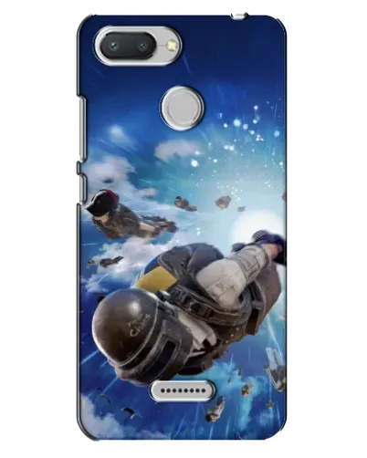 Чехол для Xiaomi Redmi 6 с картинкой «Десант PUBG — прыжок»
