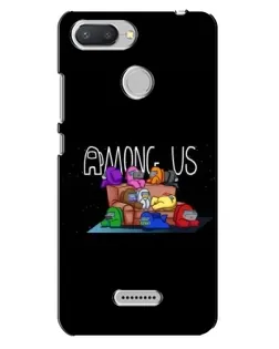 Чехол для Xiaomi Redmi 6 с картинкой «Логотип Among Us»