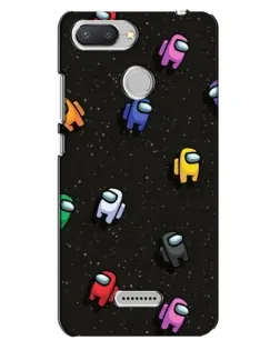 Чохол для Xiaomi Redmi 6 з картинкою «Космічний патерн Among Us»