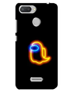 Чохол для Xiaomi Redmi 6 з картинкою «Among Us неонове сяйво»