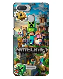 Чехол для Xiaomi Redmi 6 с картинкой «Замок Minecraft»