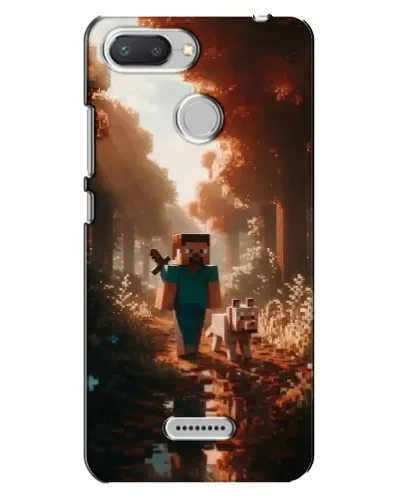 Чехол для Xiaomi Redmi 6 с картинкой «Стив в лесу»