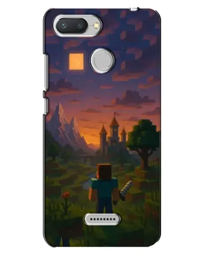 Чехол для Xiaomi Redmi 6 с картинкой «Стив у башни»