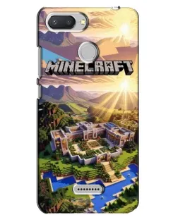 Чехол для Xiaomi Redmi 6 с картинкой «Minecraft панорама»