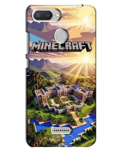 Чехол для Xiaomi Redmi 6 с картинкой «Minecraft панорама»