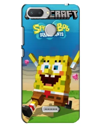 Чехол для Xiaomi Redmi 6 с картинкой «Губка Боб Minecraft» Чехол для Xiaomi Redmi 6 с картинкой «Губка Боб Minecraft»