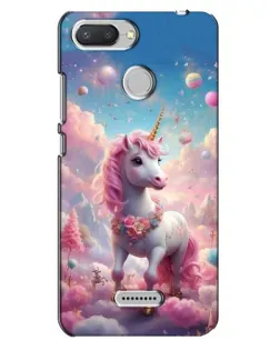 Чехол для Xiaomi Redmi 6 с картинкой «Единорог среди облаков»