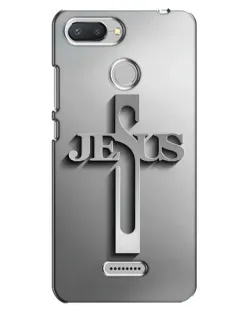 Чехол для Xiaomi Redmi 6 с картинкой «Металлический крест Jesus»